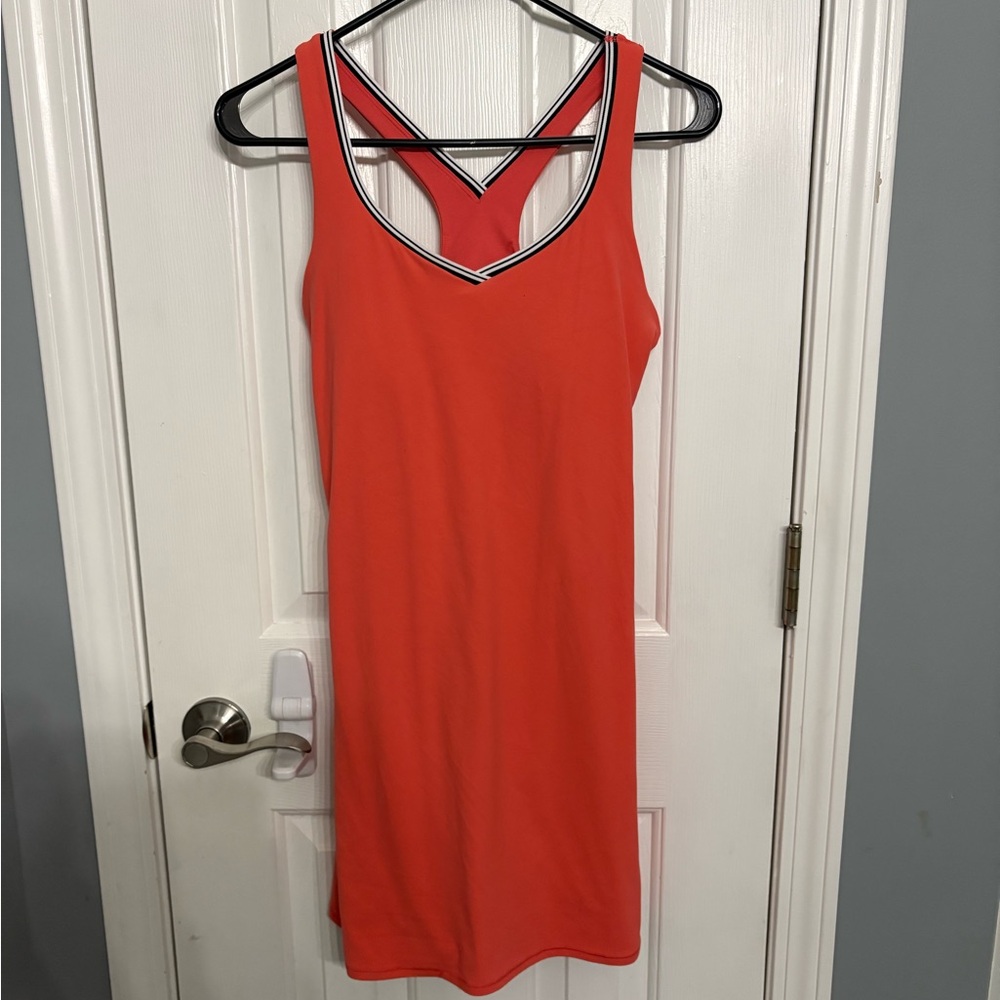 NEW All in Motion Vibrant Orange/Coral Sleeveless dress S